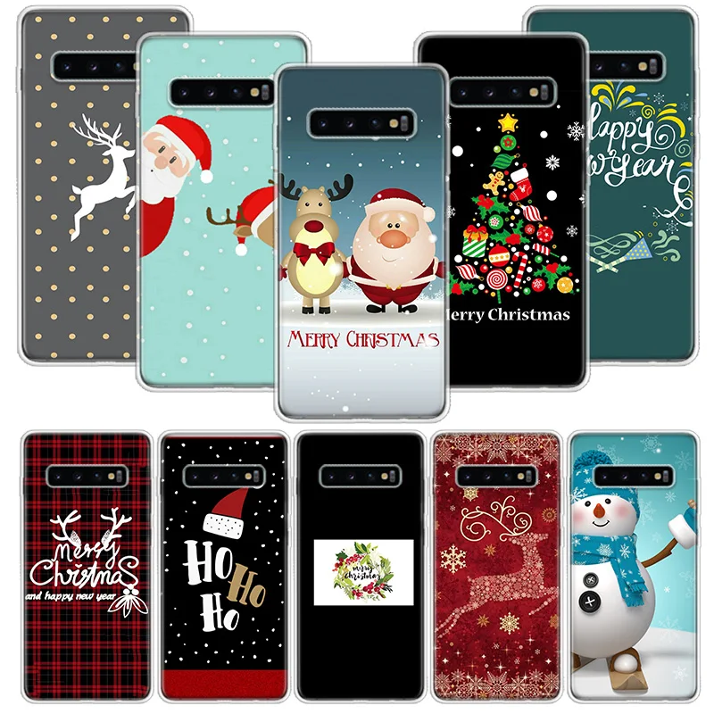Новогодний чехол для Samsung Galaxy A51 A71 A50S A10 A20E A30 A40 A70S A90 M30S A01 A21 A6 A7 A8 A9 Plus|Бамперы| |