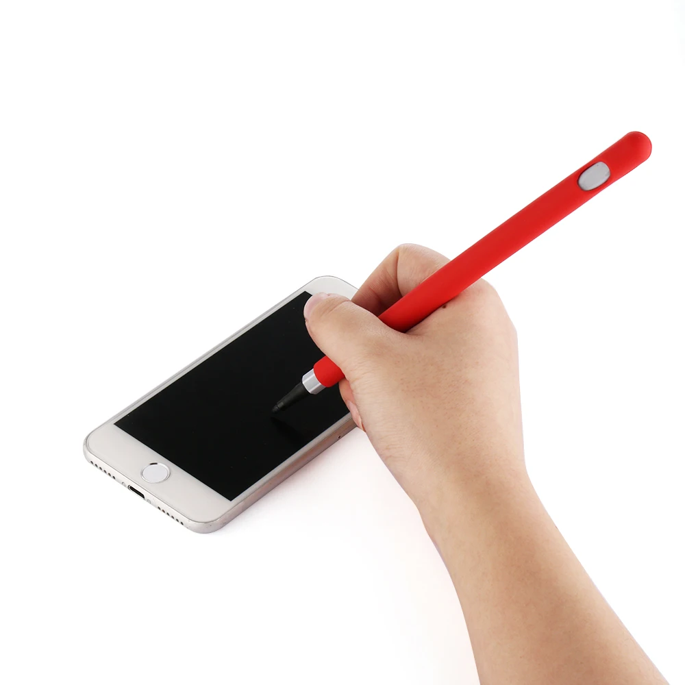 1 шт., мягкий силиконовый чехол для Apple Pencil, совместимый для iPad, планшета, стилус, защитный чехол