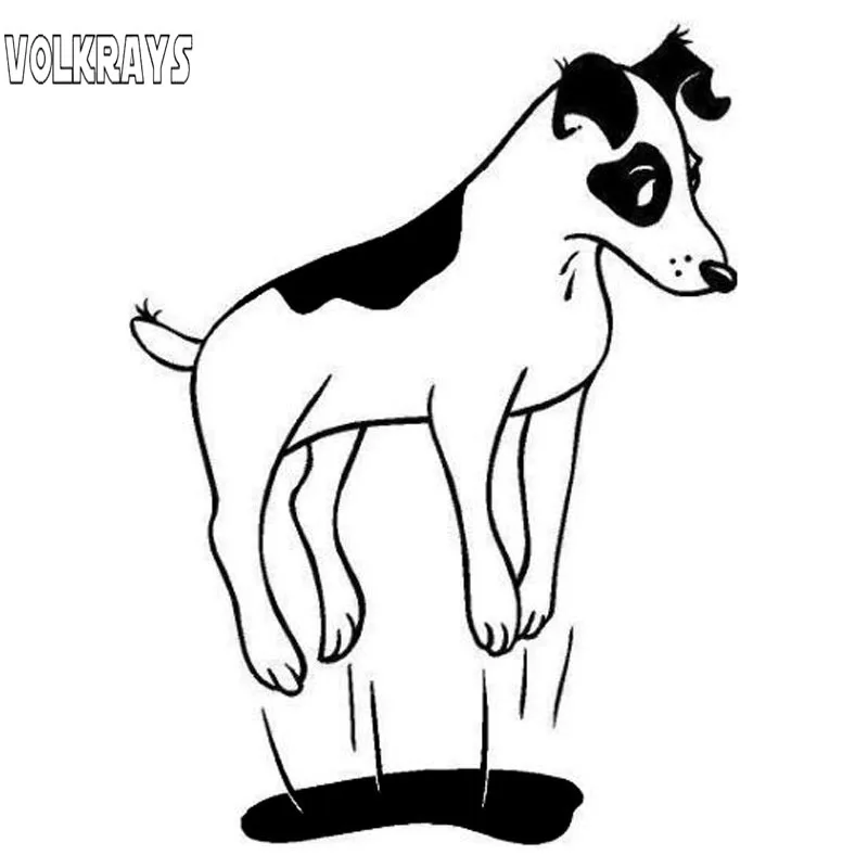 Volkrays мультфильм автомобиль наклейка Джек Рассел терьер собака аксессуары