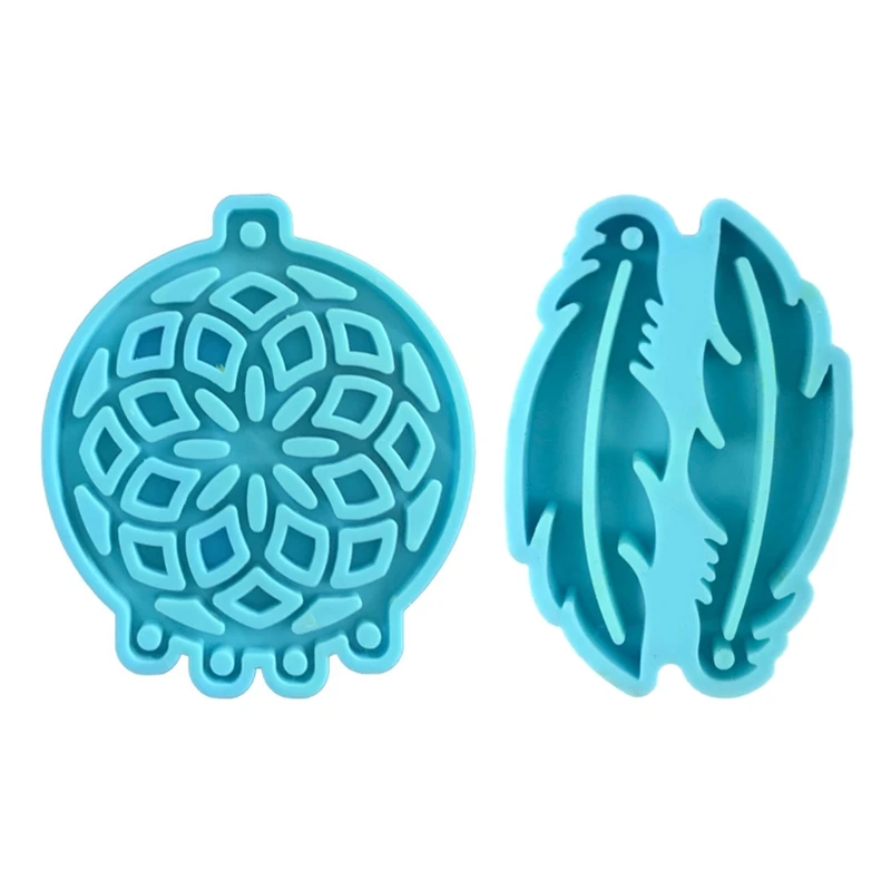 

Dream Catcher Feathers Earrings Epoxy Resin Mold Jewelry Pendant Silicone Mould