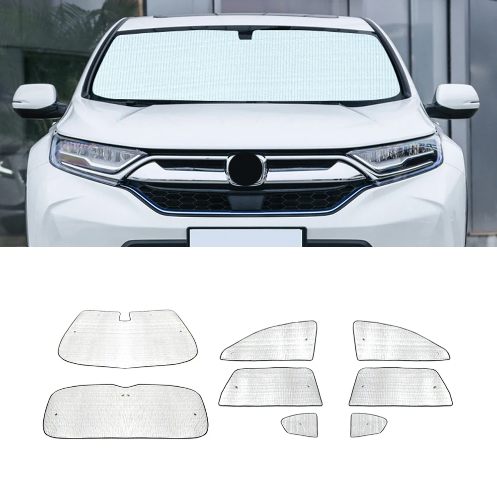 

For Honda CR-V 2017-2021 Auto Car Windshield Sunshade UV Shield Block Cover One Set for Front Side Window Interior Accessories