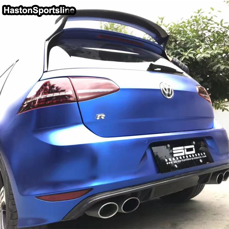 Губа диффузора заднего бампера Golf VII из углеродного волокна для Volkswagen Golf7 R 2014 ~