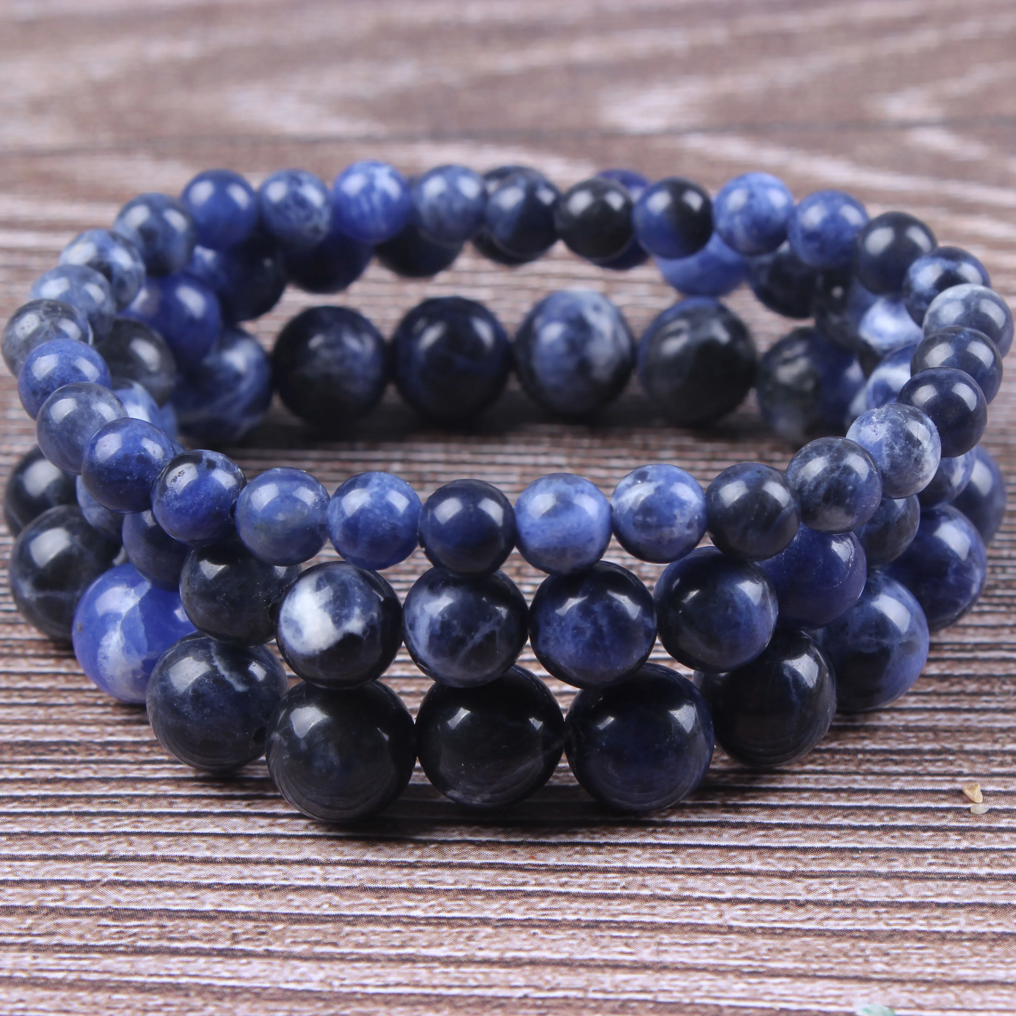 

Fashion jewelry 6 / 8 / 10mm miscellaneous stone bracelet natural jewelry beads are suitable for men's and women's accessories