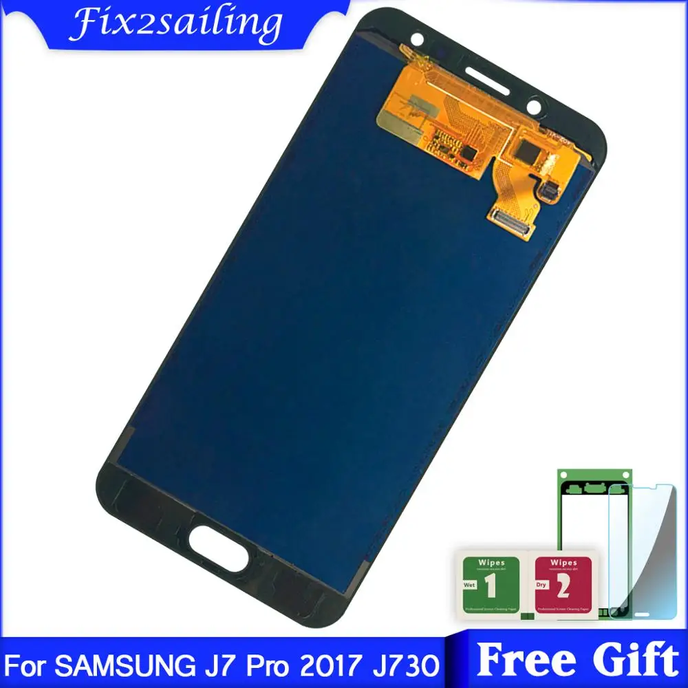 ЖК дисплей для Samsung Galaxy J7 Pro 2017 J730 J730F и сенсорный экран дигитайзер в сборе|Экраны