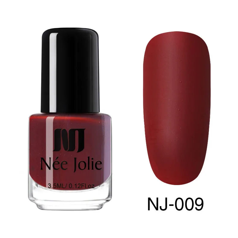 Nail Pure Color Nail Polish Glue New 21 Color Autumn and Winter Matte Matte Scrub Nail Polish - Color: NJ-009