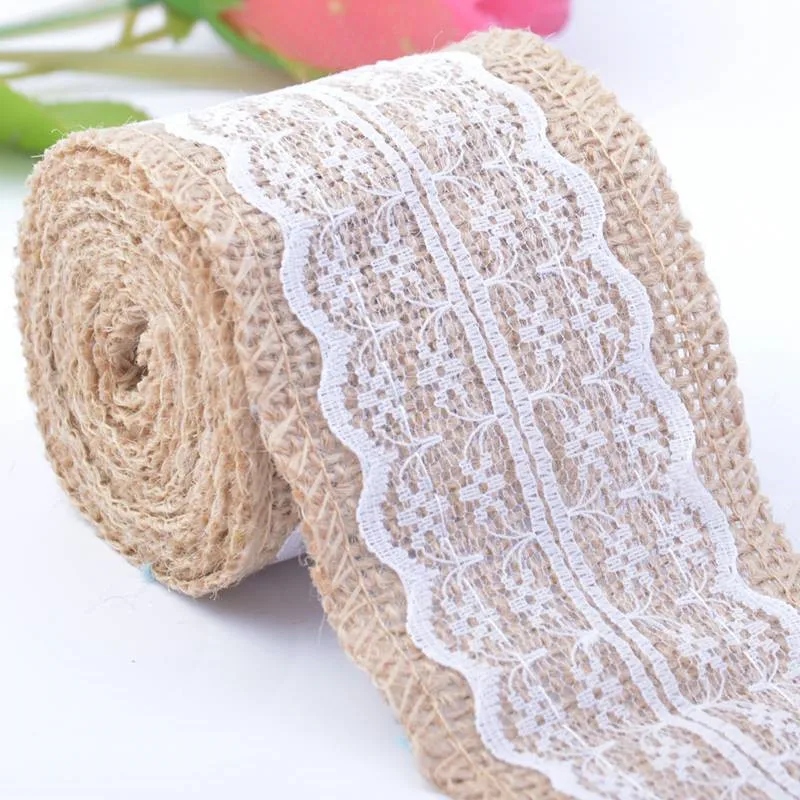 Льняная лента шириной 60 мм с бахромой кружевная для одежды головной убор сумка