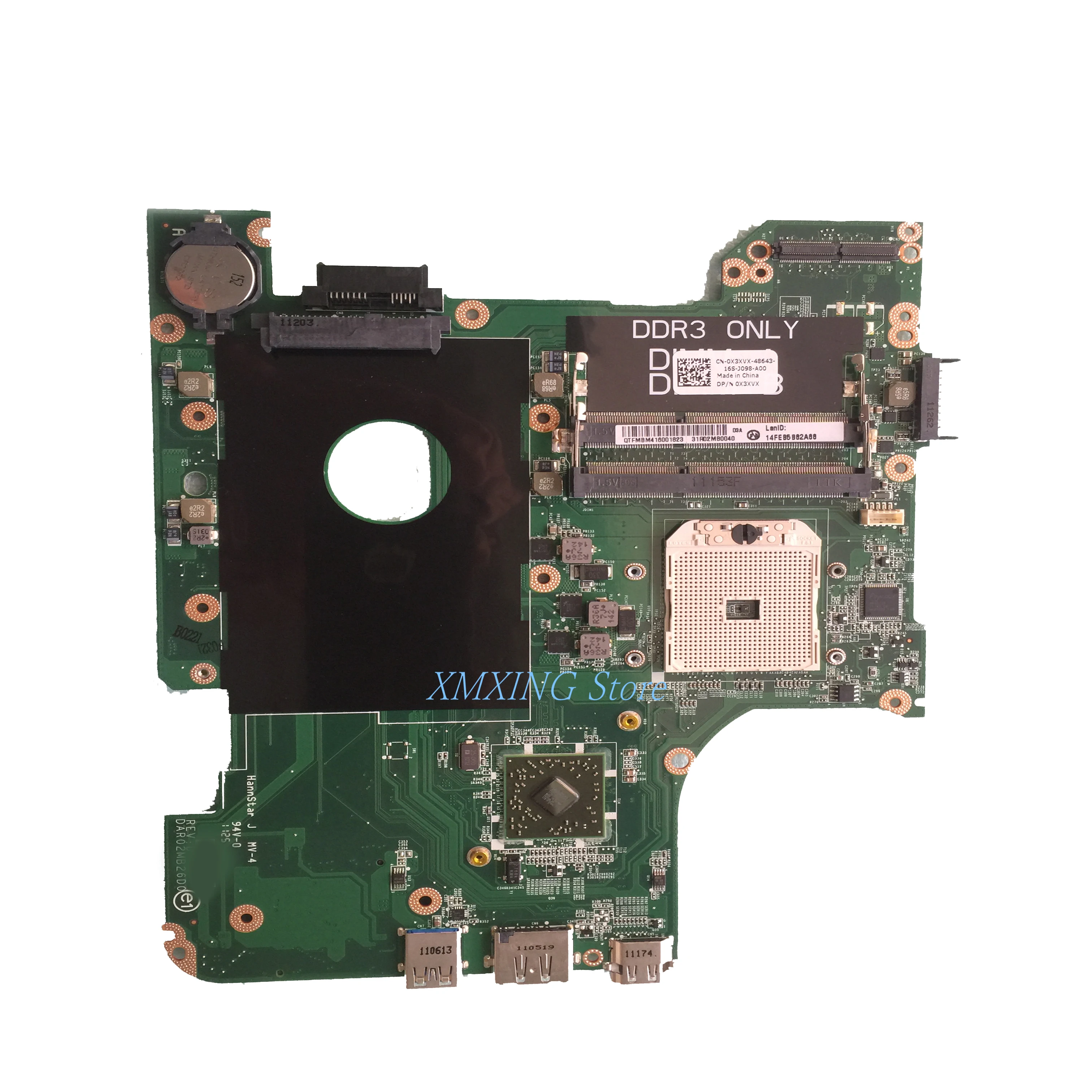 Материнская плата FULCOL для ноутбука DELL Latitude M411R M4110 CN-0X3XVX 0X3XVX X3XVX протестирована на 100%