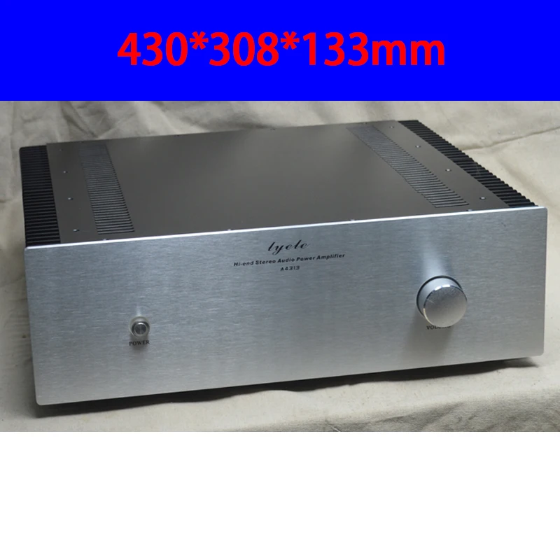 

430*308*133mm Aluminum Panel Class A Amplifier Chassis Box House DIY Enclosure with Cooling Holes Amplifier Case Shell