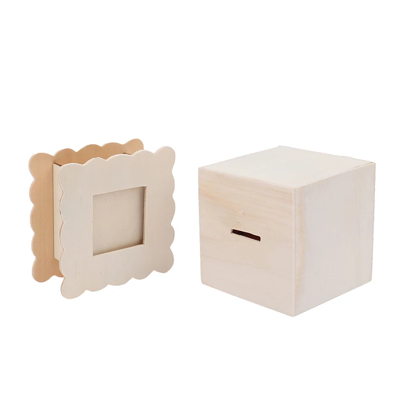 Деревянная копилка коробка для денег ручная работа монет детей подарок | Дом и