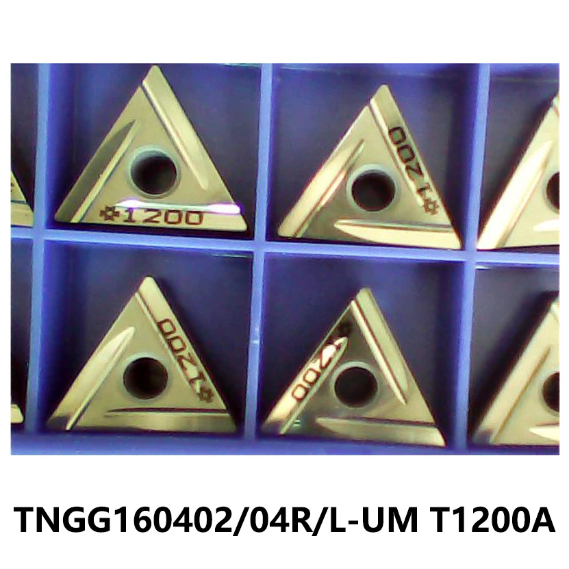 100% Original TNGG160402R-UM TNGG160404L-UM T1200A Carbide Inserts TNGG 160404 160402 Turning Tools Lathe Cutter CNC TNGG1604