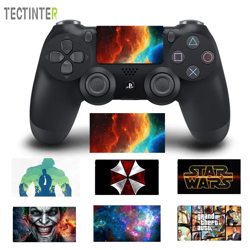 В стиле Джокер дизайн сенсорной панели ПВХ винил кожа чехол для PS4 контроллер