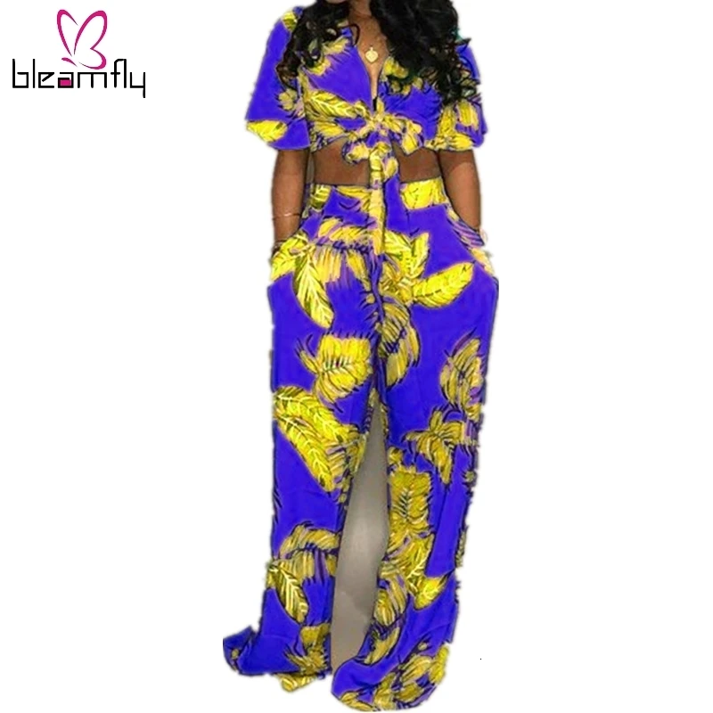 Летний женский комплект короткий рукав галстук-бабочка укороченный топ и