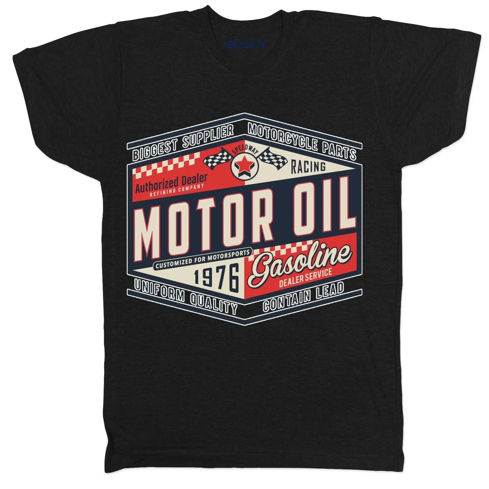 Харадзюку уличная рубашка мужская кафе гонщик вдохновил мотоцикл Винтаж Ретро