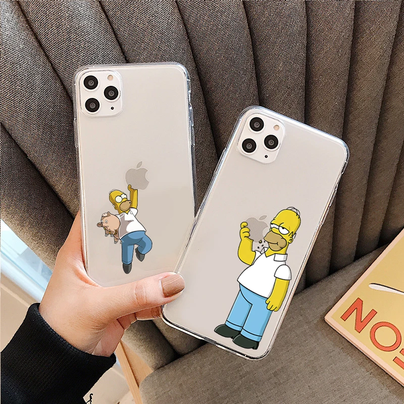 

Fashion cartoon funny anime Phone Cover For iPhone 11 12 Pro Max X XR XS Max 6 6S 7 8 Plus 12 Mini SE2020 Soft clear TPU Case