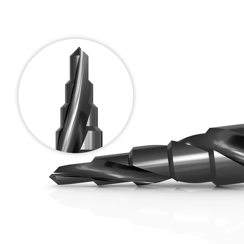HSS Drill Bit Titanium Coated Step Wood Set Power Tools for Metal High Speed Steel Hole Cutter Cone Center Drills New | Инструменты