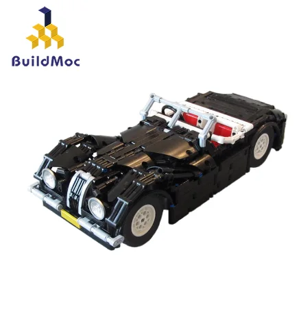 

BuildMoc Technic Jaguar Roadster Super Hypercar Classic Roadster Model Kit Building Blocks Compatible Lepining RC Car Bricks Toy