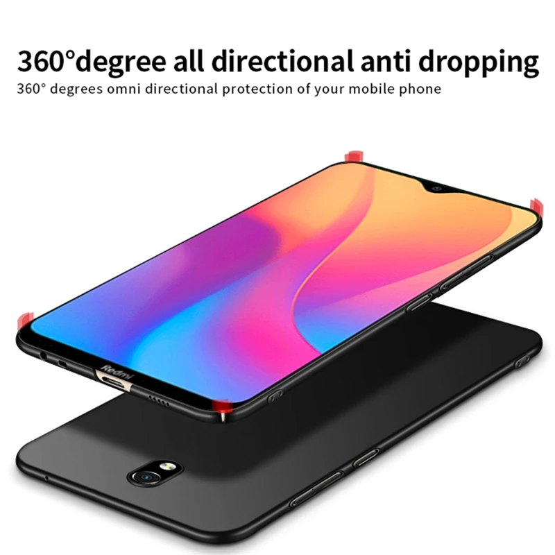 Для Xiaomi Redmi 8A чехол Роскошный ультра гладкий тонкий жесткий для телефона защитный
