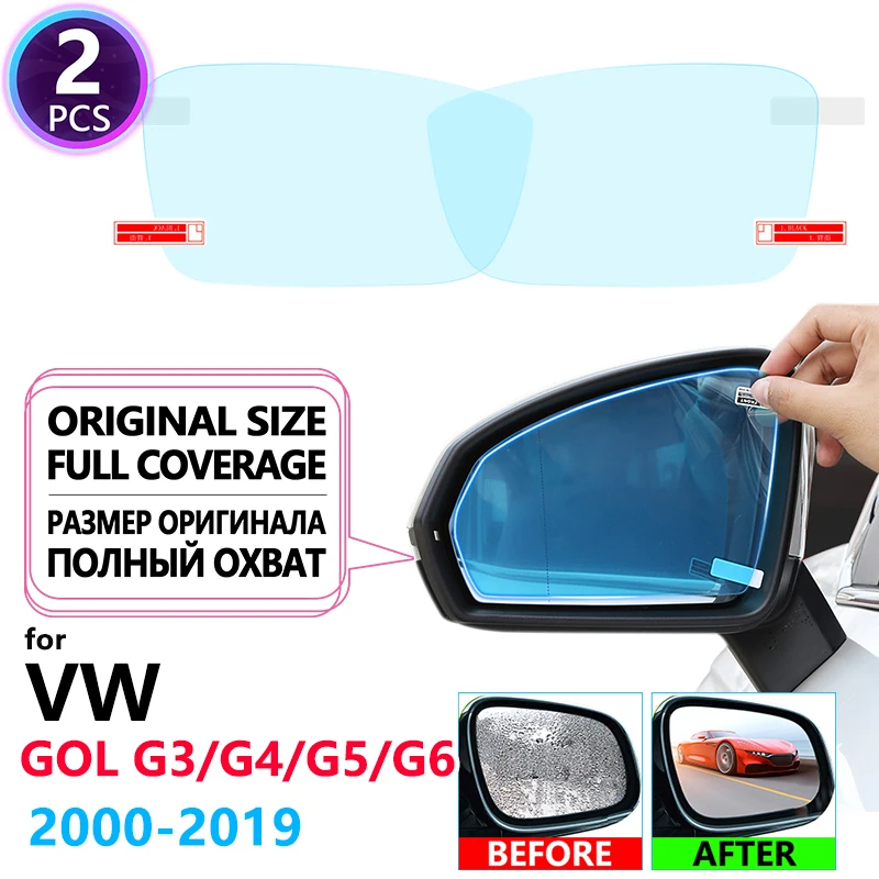 

Полноэкранная противотуманная непромокаемая пленка для зеркала заднего вида для Volkswagen VW Golf G3 G4 G5 G6 2000 ~ 2019, защитные пленки, автомобильные ак...