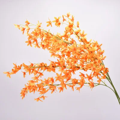 

Simulation Flower Oncidium Wedding Decoration Silk Flower Wedding Banquet Hall Ceiling Road Guide Scene Home Decoration DIY