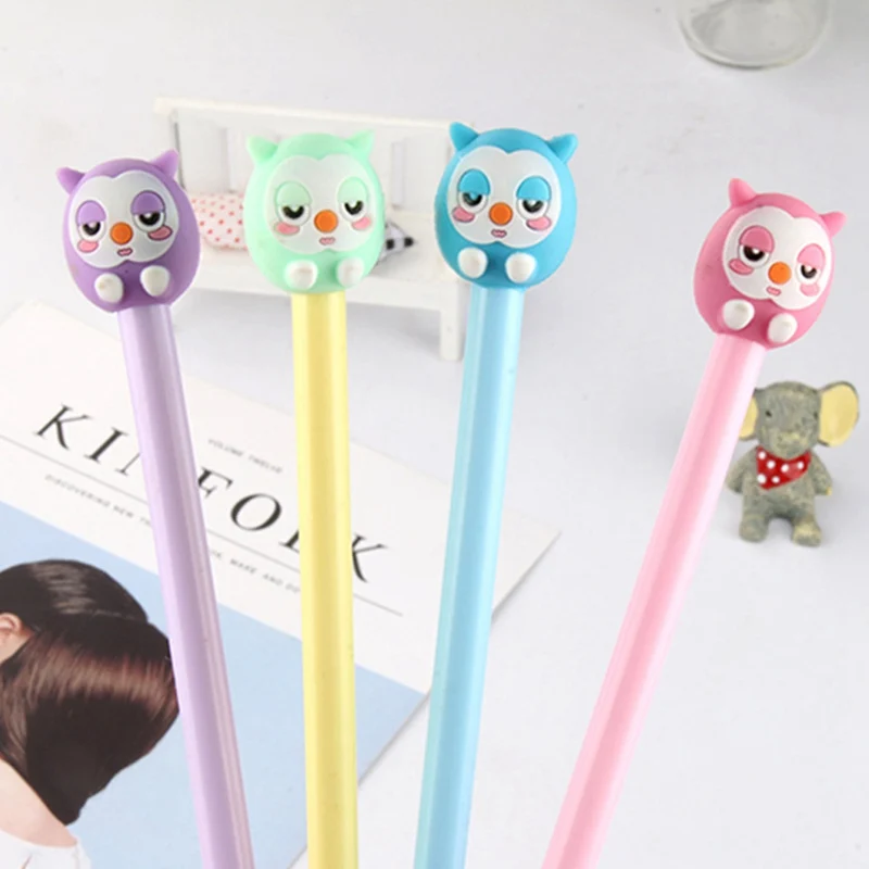 1 шт. гелевые ручки с рисунком совы 0 5 мм|Гелевые ручки| |