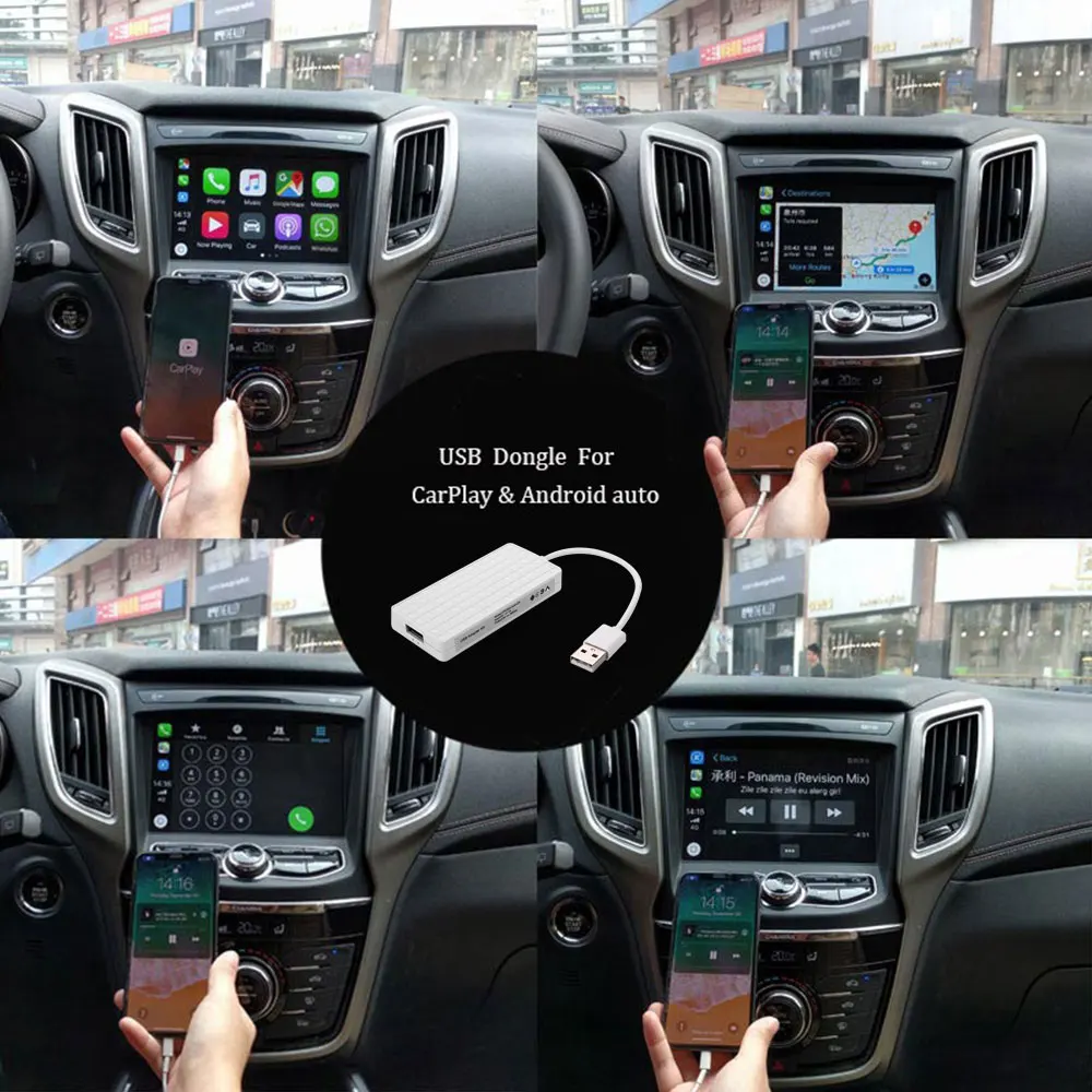 USB Smart Link для Apple CarPlay Dongle Android навигационного плеера Mini Carplay Stick с Auto White |