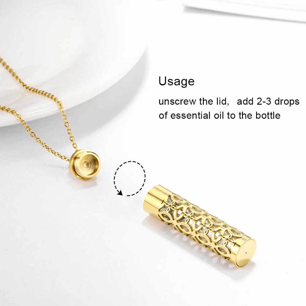 Подвеска-контейнер для эфирных масел полый медальон из нержавеющей стали