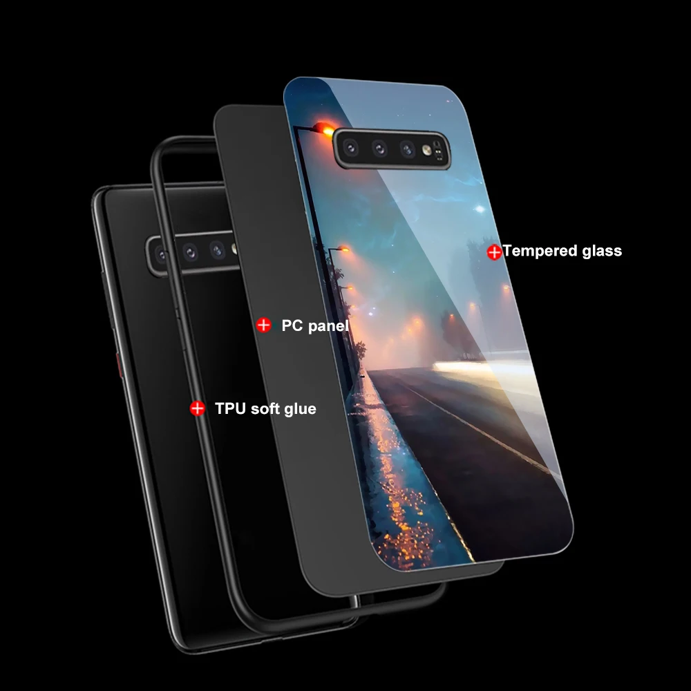 

Ferris Wheel Glass Case for Samsung Galaxy S21 A51 S20 A50 A71 A70 S10 S9 S8 A21S M31 S10e A20 A30 Note 20 10 9 Lite Plus Ultra