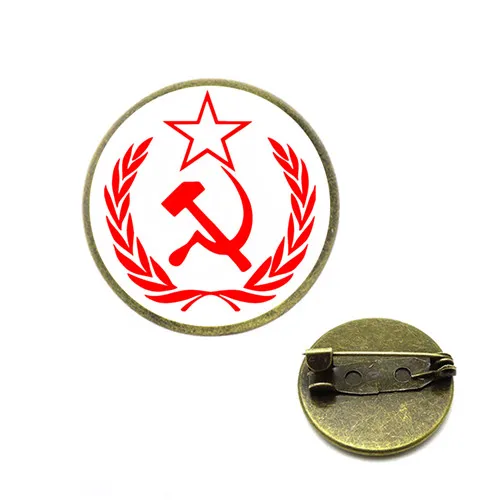 Броши в виде молота и серпа стиле холодной войны Советская CCCP красная звезда