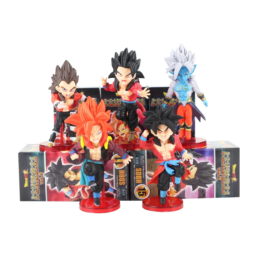 5 шт./лот SDBH Dragon Ball фигурки WCF SSJ Zeno Сон Гоку Вегета Trunks vegetto Аватар Majin Towa лопуха Супер Saiyan модель игрушки
