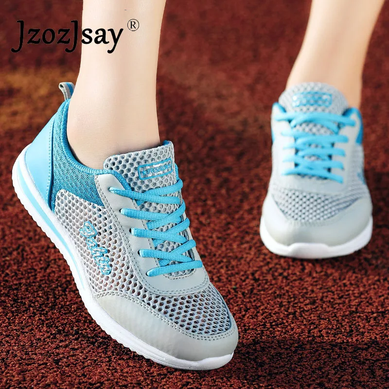 Новинка 2020 года Женская летняя повседневная обувь Модная дышащая из сетчатого