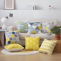 top sale 4545 soft nordic sofa bedroom yellow pillow case living room office chair car decorative throw pillows covers