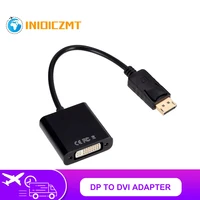 1080p dp to dvi converter displayport male to dvi female professional display adapter for pc laptop dp to dvi input monitor