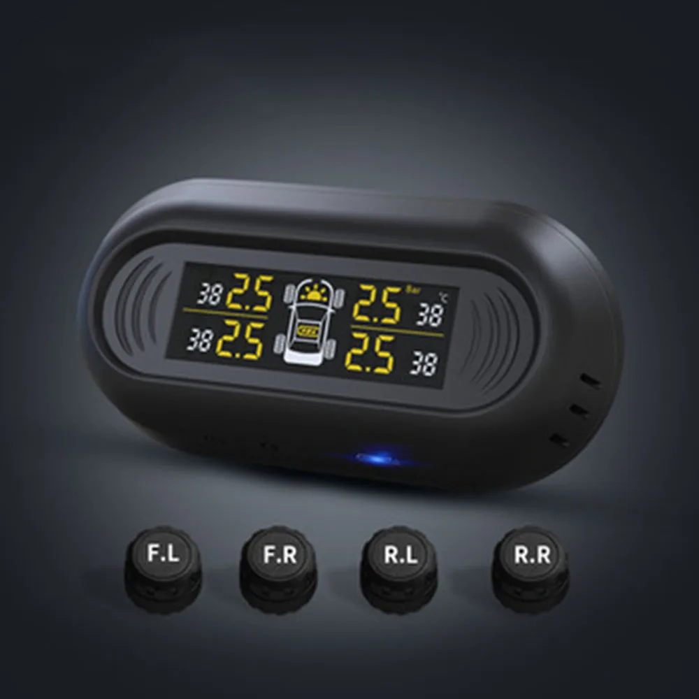 Мини Лобовое Стекло Беспроводной ЖК цифровой датчик автомобиля TPMS IP67 солнечной