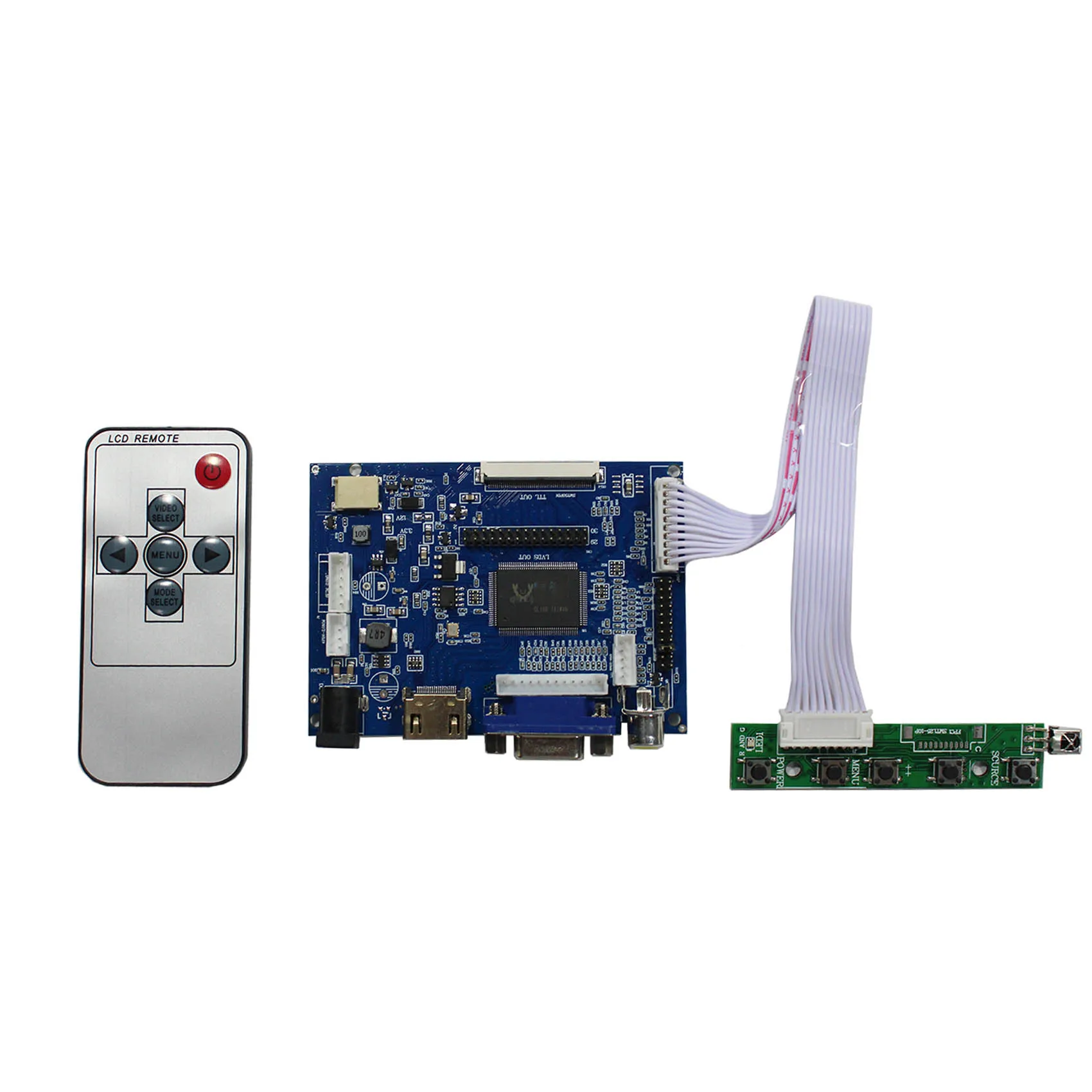 

HD-MI VGA 2AV LCD Controller Board Compatible Work With 8inch 800x600 AT080TN52 EJ080NA-05A EJ080NA-05B LCD Screen