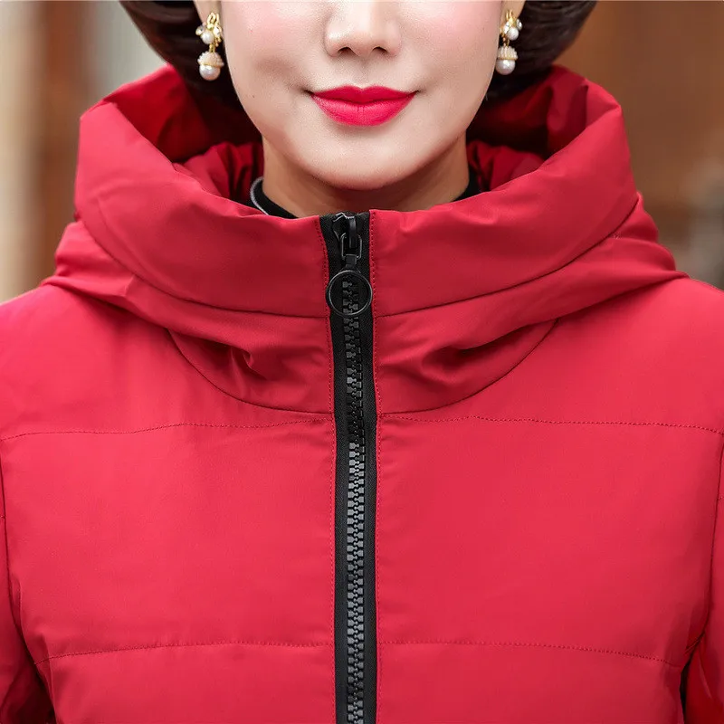 Зимняя пуховая куртка для женщин среднего возраста белые пуховые пальто размера