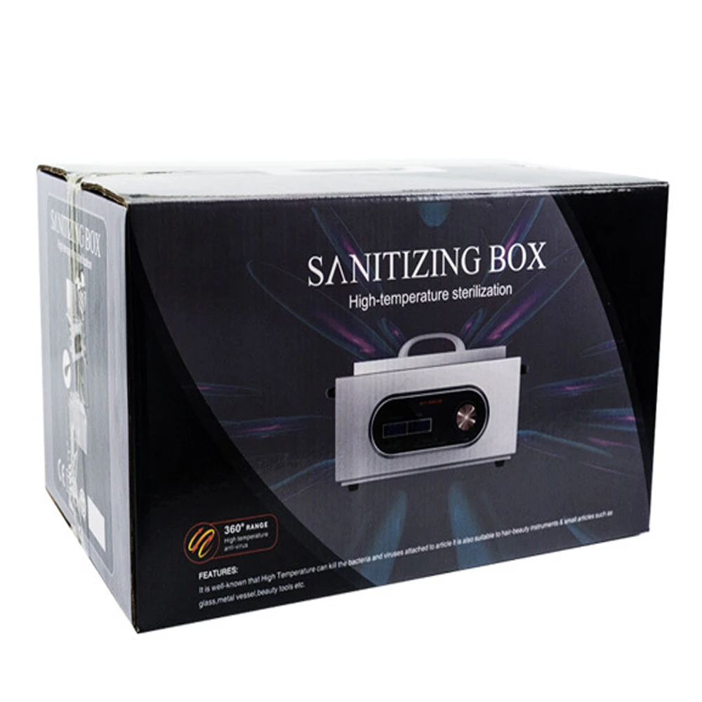 

High Hemperature 300W Nail Art Disinfection Cabinets With LCD Display Nail Sterilizer Box Heating Sanitizing For Household Tools