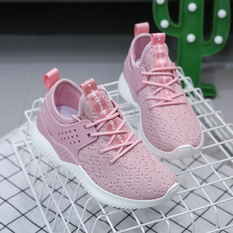 Tenis feminino chaussures femme; женская обувь для тенниса; спортивная обувь; женские устойчивые спортивные кроссовки для фитнеса и прогулок; Deportivas Mujer - Цвет: Розовый