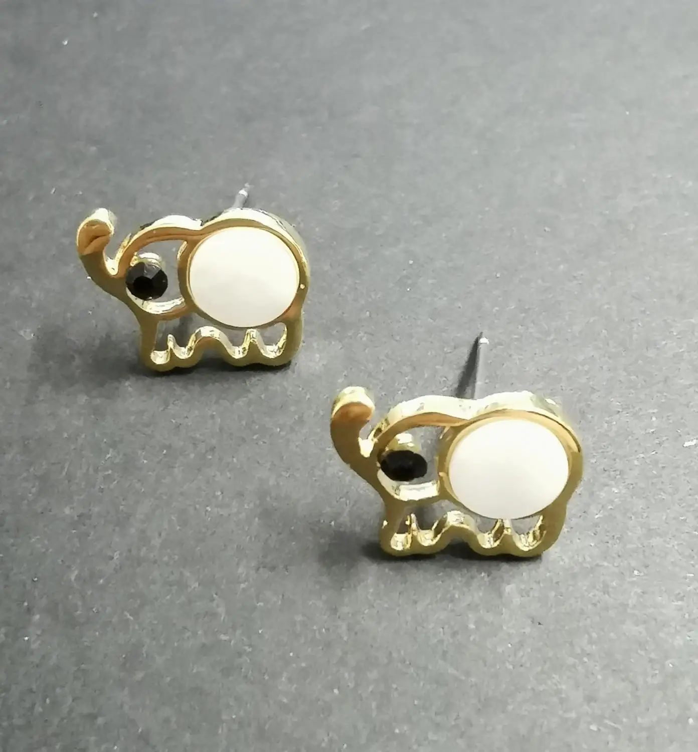 Новое поступление модные ювелирные серьги милые золотые Слоник трендовые |