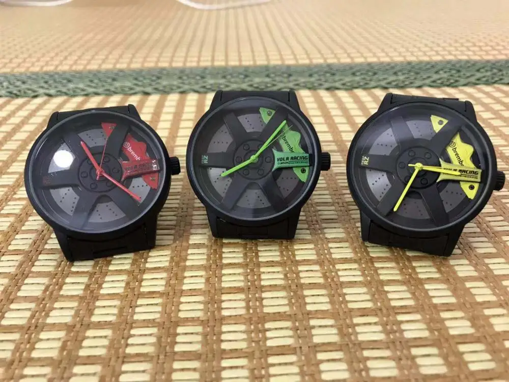 Новые мужские кварцевые часы дизайн колес настоящий циферблат Te37 суппорт