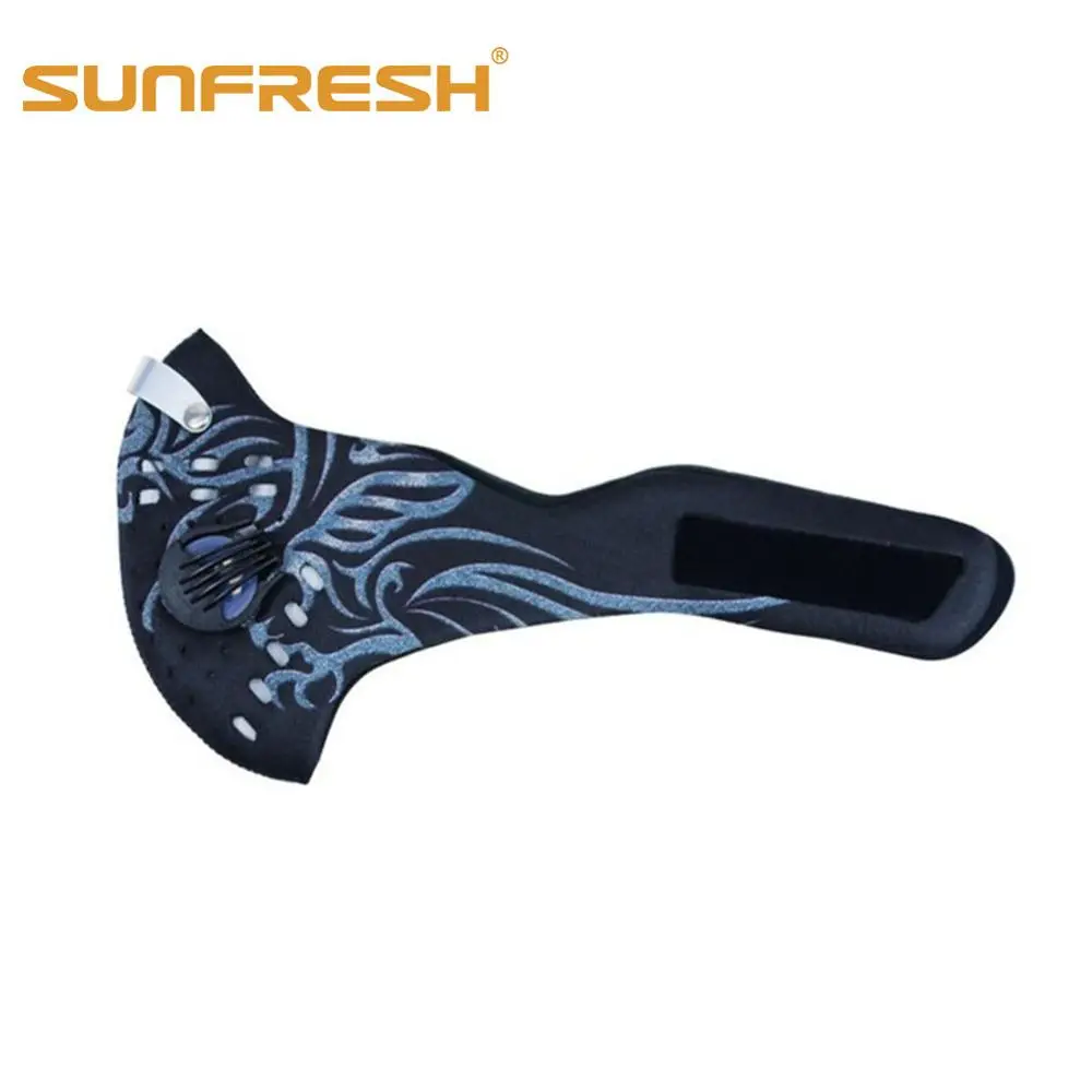 face Anti Dust Pollution Mask Activated Carbon Dustproof Cycling Mask N99 Filters Neoprene Air Pollution mouth Mask face Cover - Цвет: 005E040