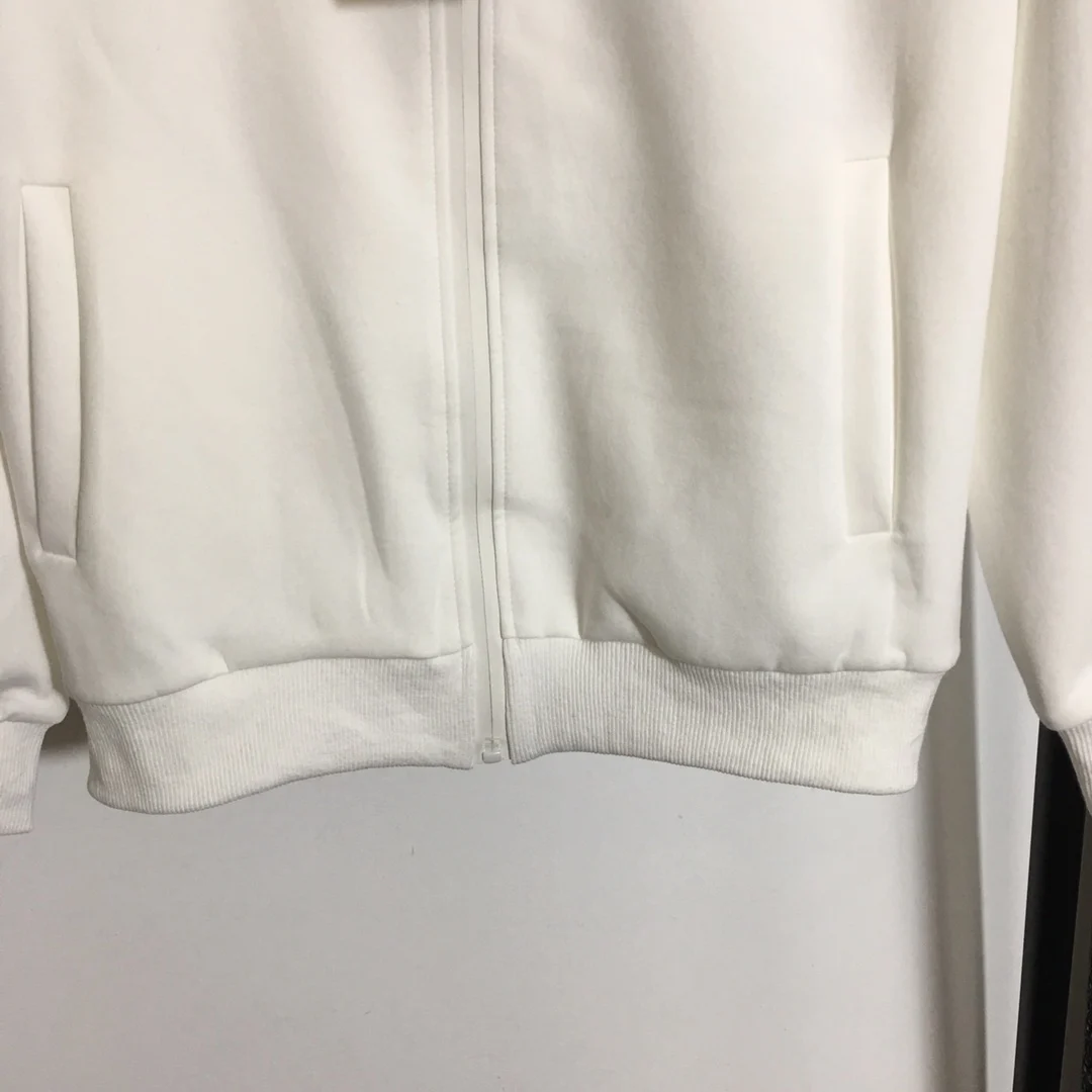 

High End Luxury New New Style Stand-up Collar Webbing Long-sleeved Zipper Jacket + Elastic Waist Casual Sports Two Pieces Set