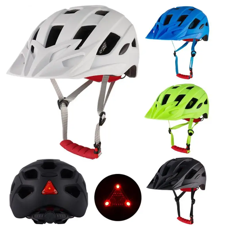 

NEW Ultralight MTB Helmet Cycling With tail light and sun visor Sports Helmet for Men Women Riding Mountain Bike Bicycle Helmet