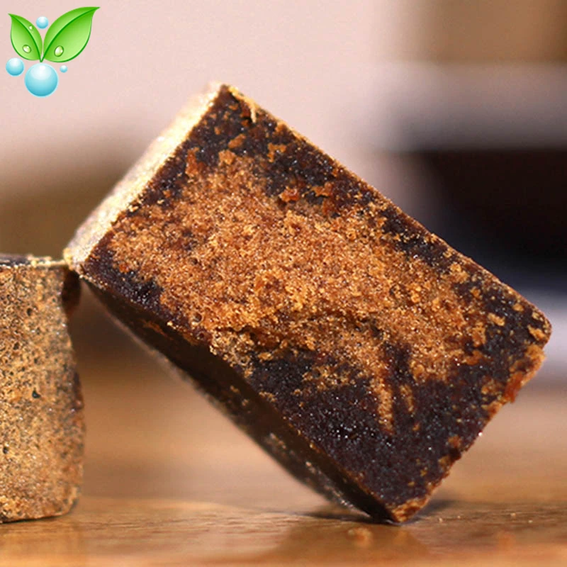 Темно-коричневый сахар коричневый кубики коричневого сахара чистый из тростника