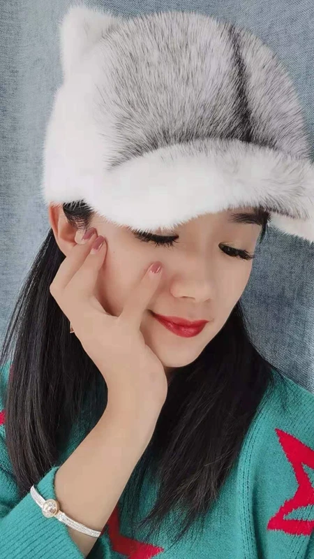 Новая зимняя шапка для конного спорта с ушками демона Женская Бейсболка уши