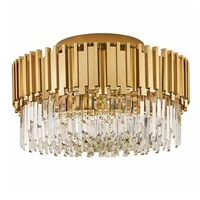 led postmodern silver gold crystal round designer lamparas de techo ceiling lights ceiling light ceiling lamp for foyer