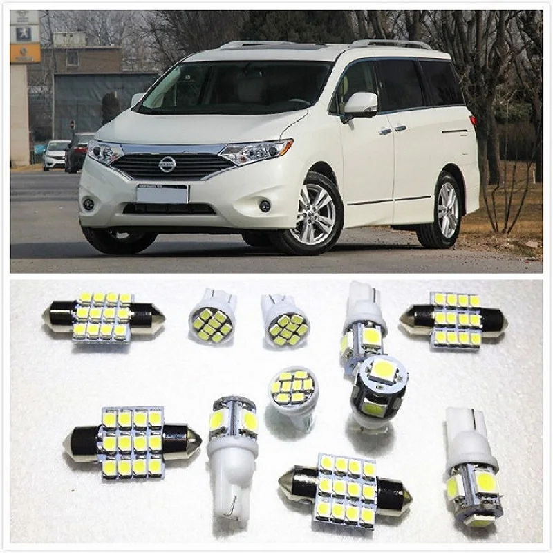 11 наборов белых светодиодных светильников внутренняя посылка 10 и 31 мм карта