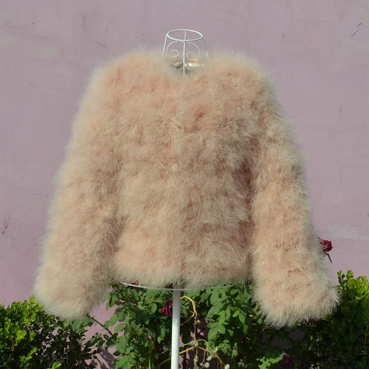 Orange Pink TOPFUR черная шуба из натурального меха женская меховая куртка пальто из натурального меха женская кожаная куртка с мехом винно-Красного цвета пальто короткого размера плюс - Цвет: Orange Pink