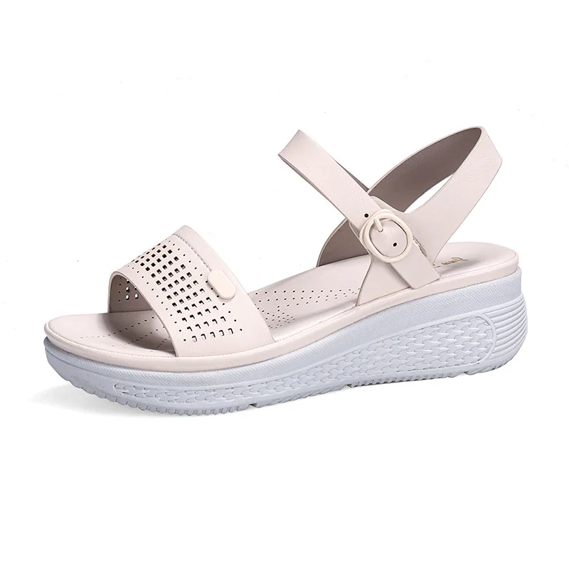 

Summer 2021 Bohemian Platform Sandal with Wedge Heel for Ladies & Large Size Ladies Casual Sandal