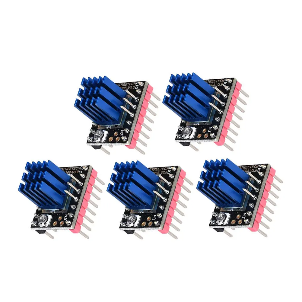 

5pcs 3D Printer Stepper Motor Driver TMC2208 Stepstick Stepper Motor Driver Module Carrier With Heat Sink For 3D Printer Parts