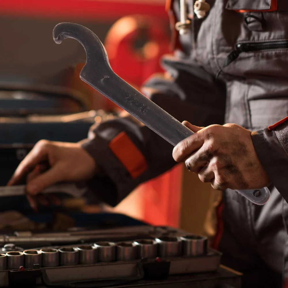 

4Pcs Crescent-shaped Side Hook Wrench Semi-circular Hook Wrench Hardwares Supply